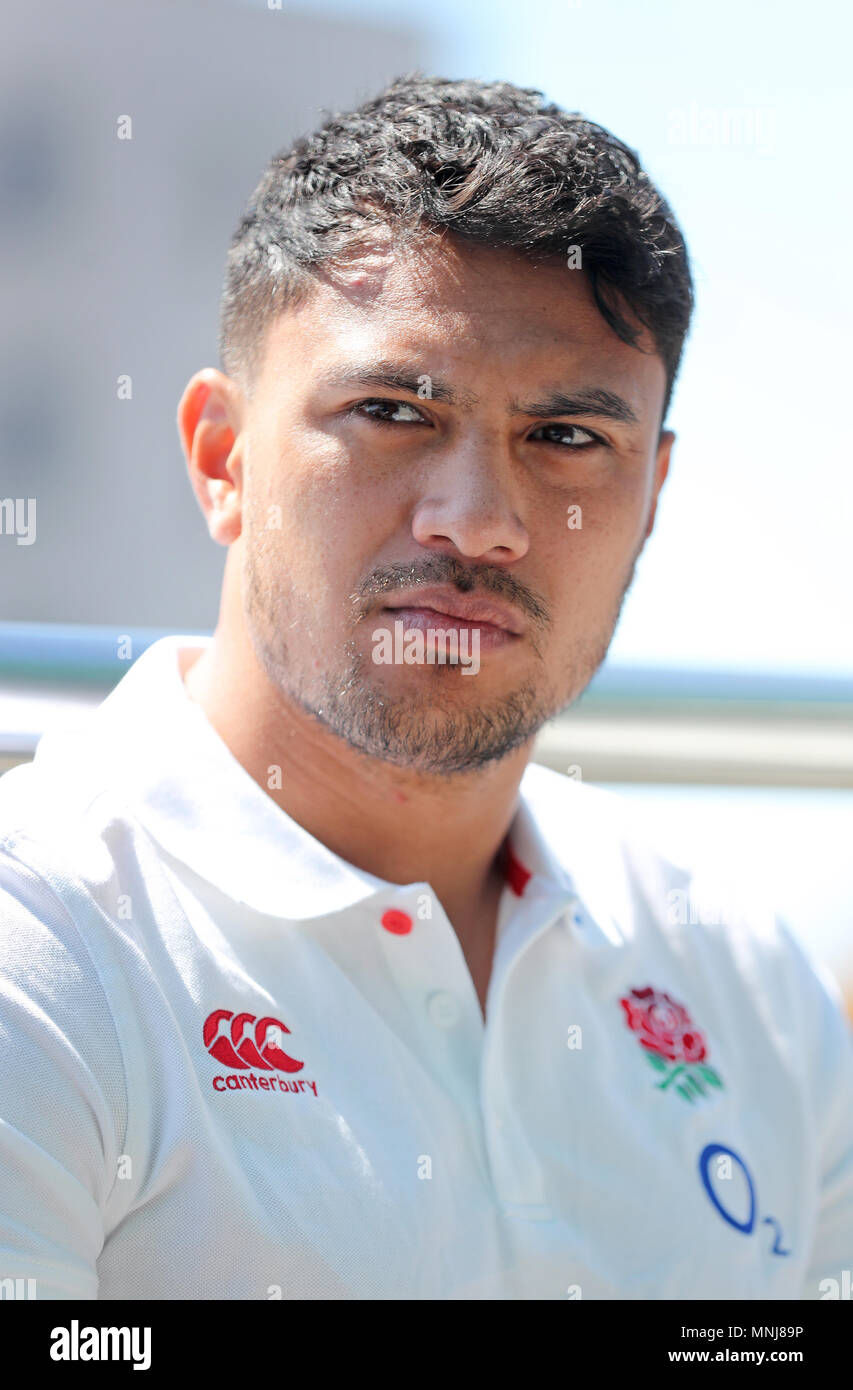 England's Denny Solomona during the press conference at the Brighton