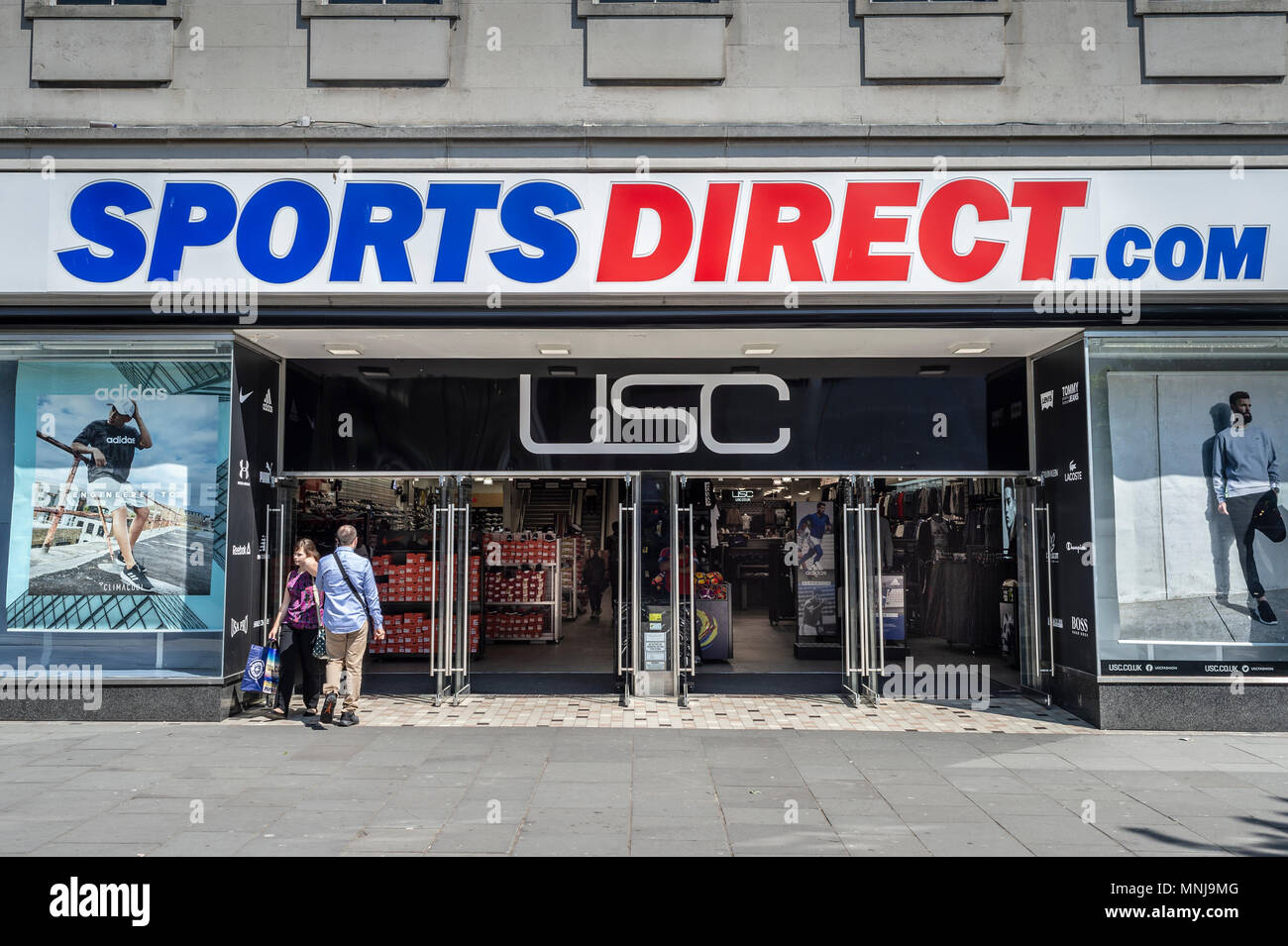 exterior of Sports Direct store in Southampton, Hampshire, UK Stock Photo