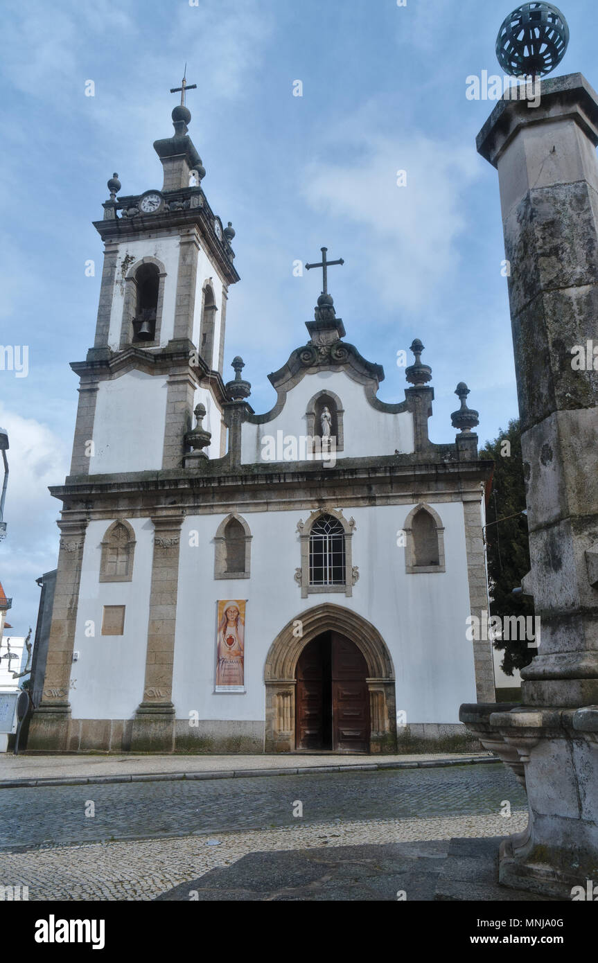 Nossa Senhora da Conceicao church in Covilha. Portugal Stock Photo