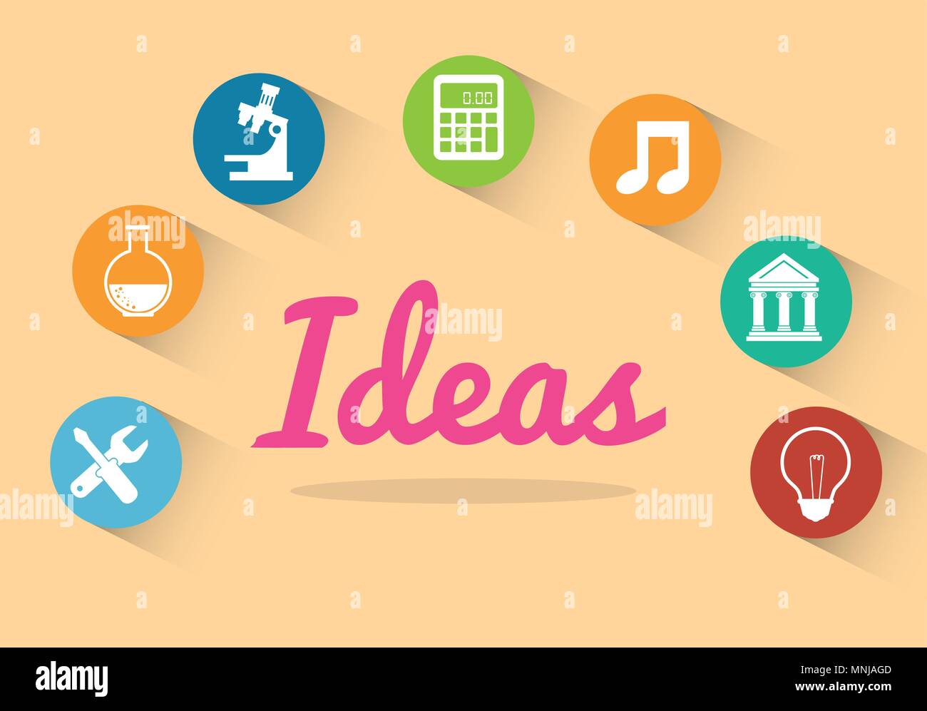 creative ideas set icons Stock Vector Image & Art - Alamy