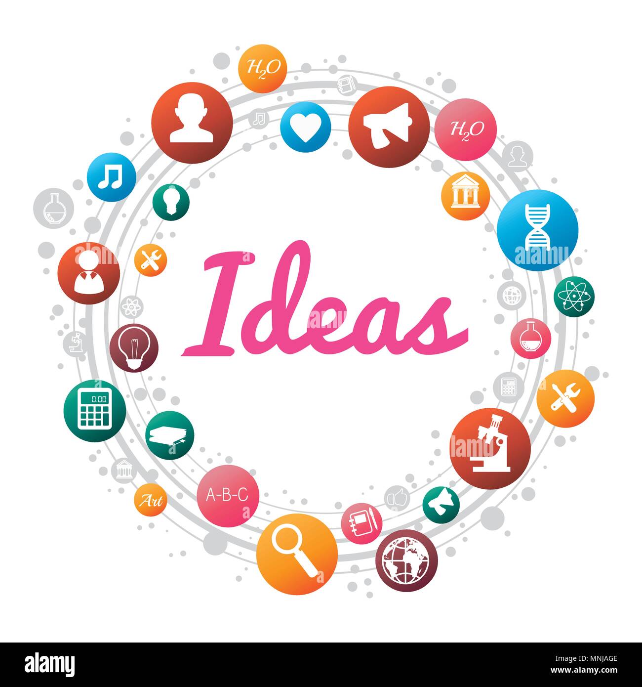 creative ideas set icons Stock Vector Image & Art - Alamy