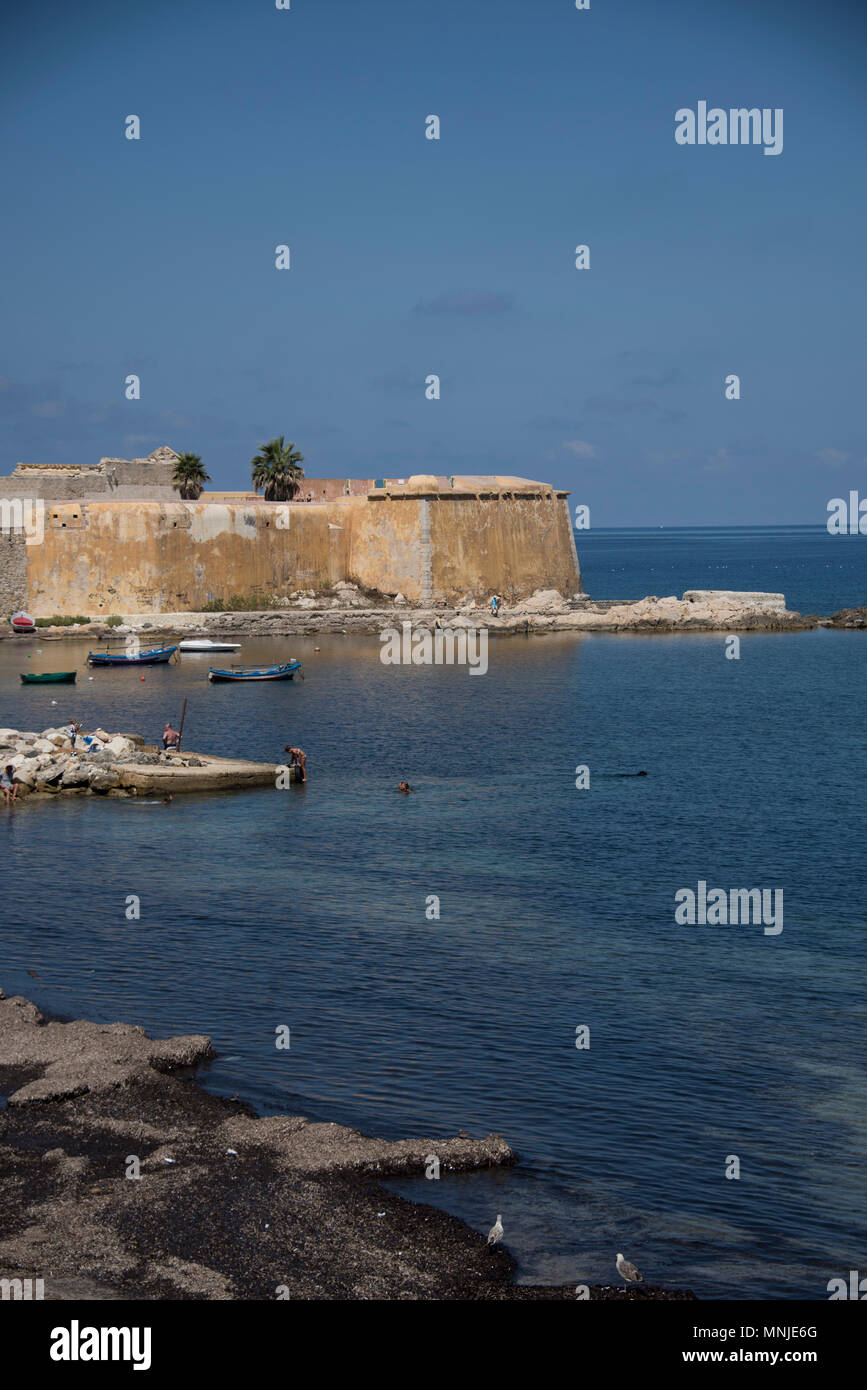 View of the Bastione Conca, Trapani, Sicily Stock Photo - Alamy