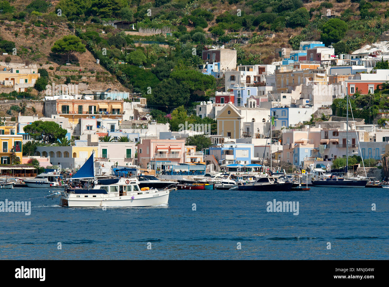 Santa Maria village at Ponza Island, Lazio, Italy Stock Photo