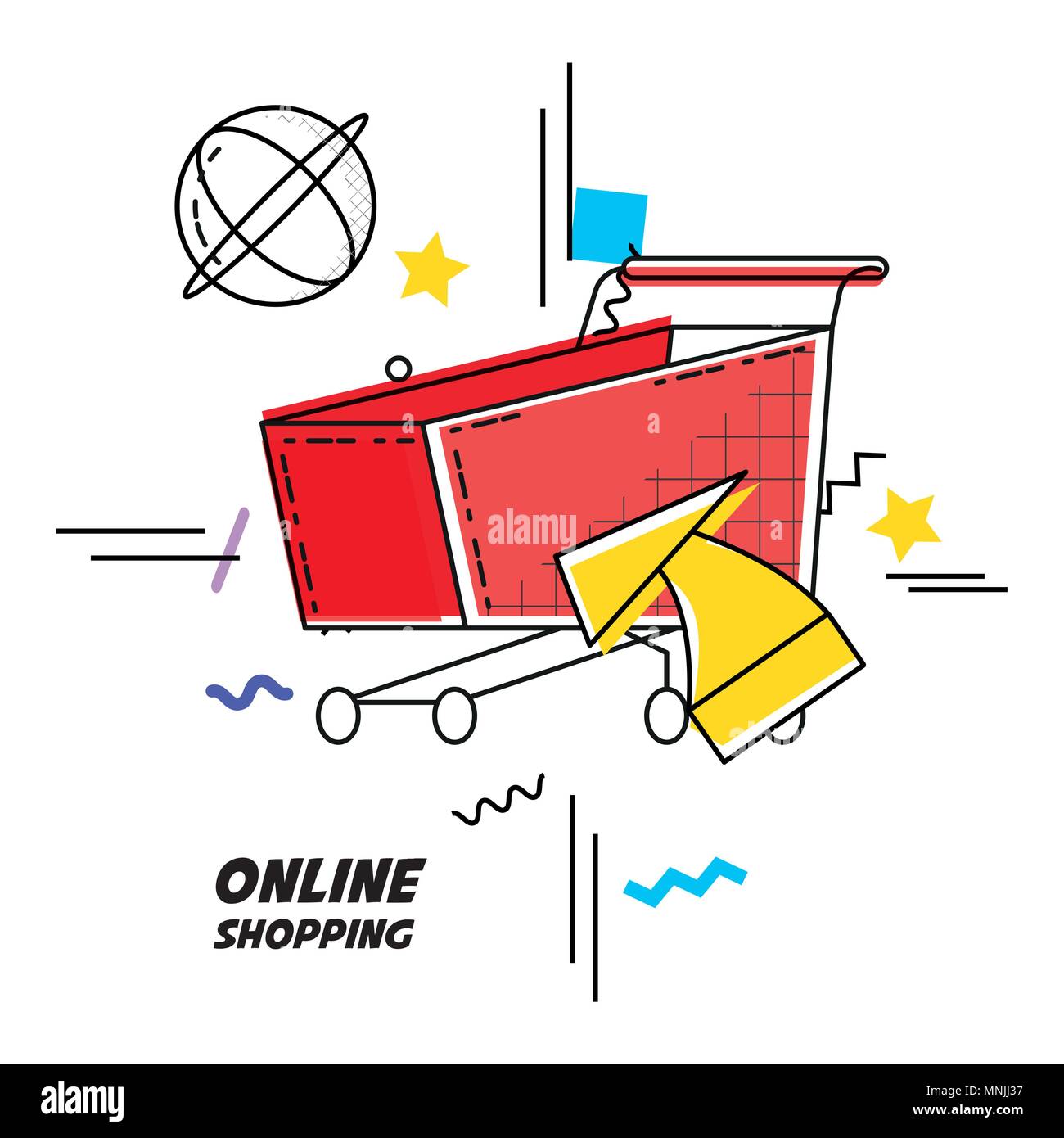 Pop up shopping center Stock Vector Images Alamy