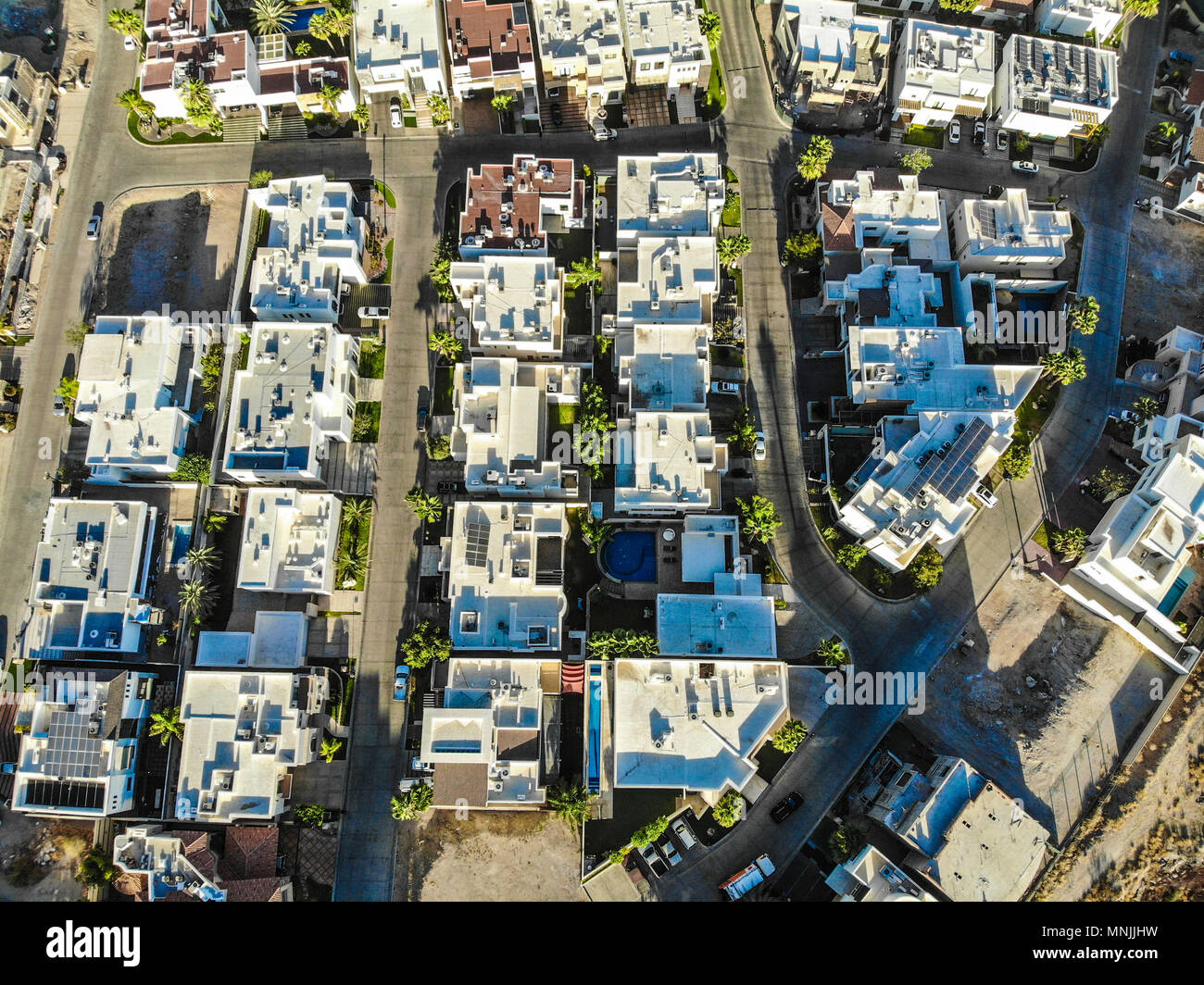 view aerial. residential La Jolla, one of the most wealthy residential