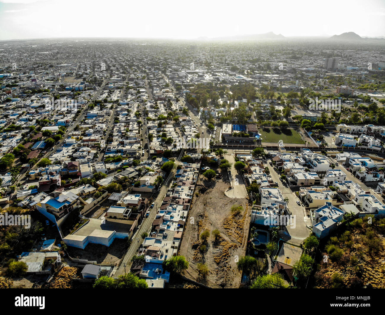 view aerial. residential La Jolla, one of the most wealthy residential