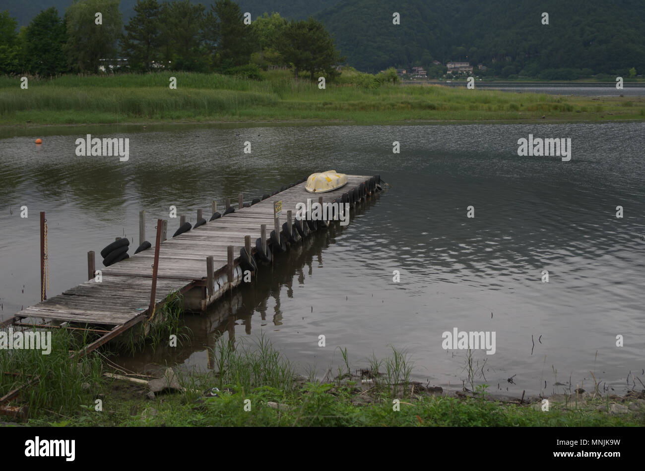 Lake Kawaguchi, Yamanashi Prefecture, Japan Stock Photo