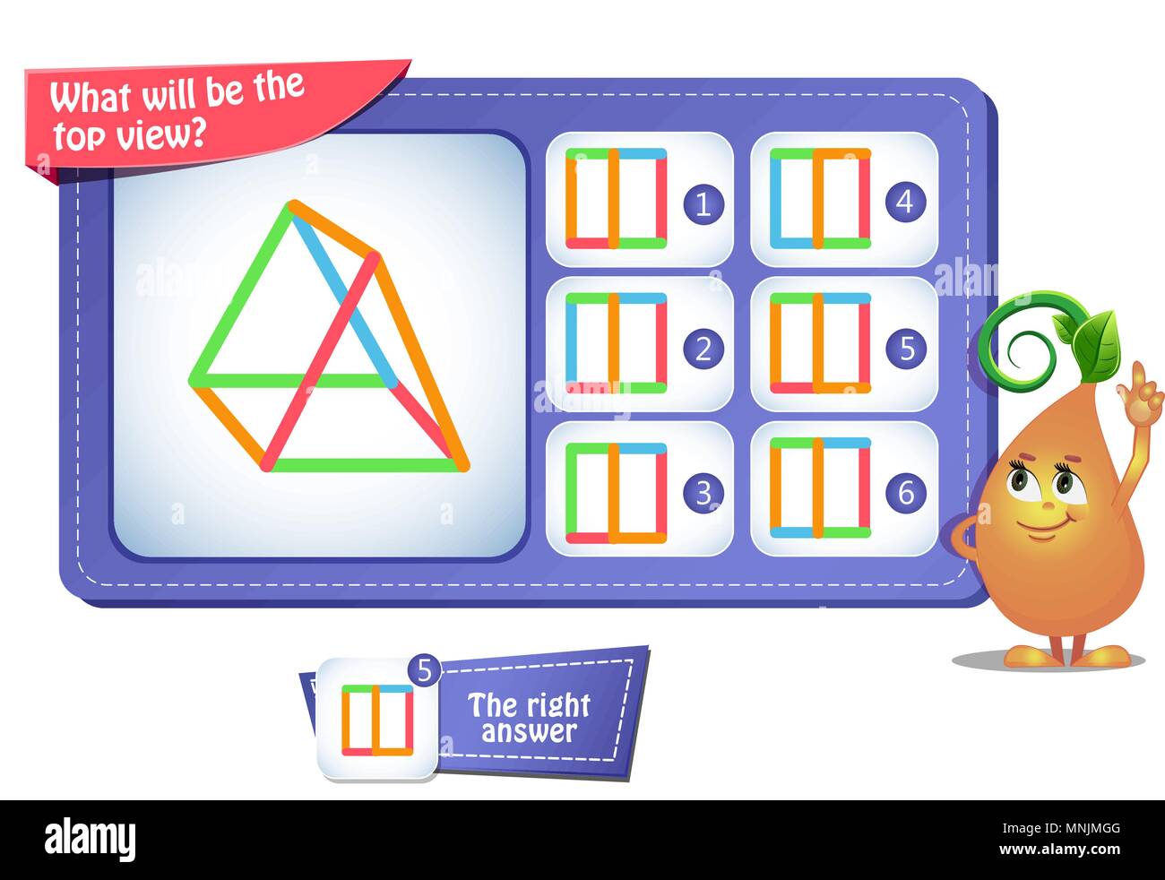 educational game for kids, puzzle. development of spatial thinking in ...