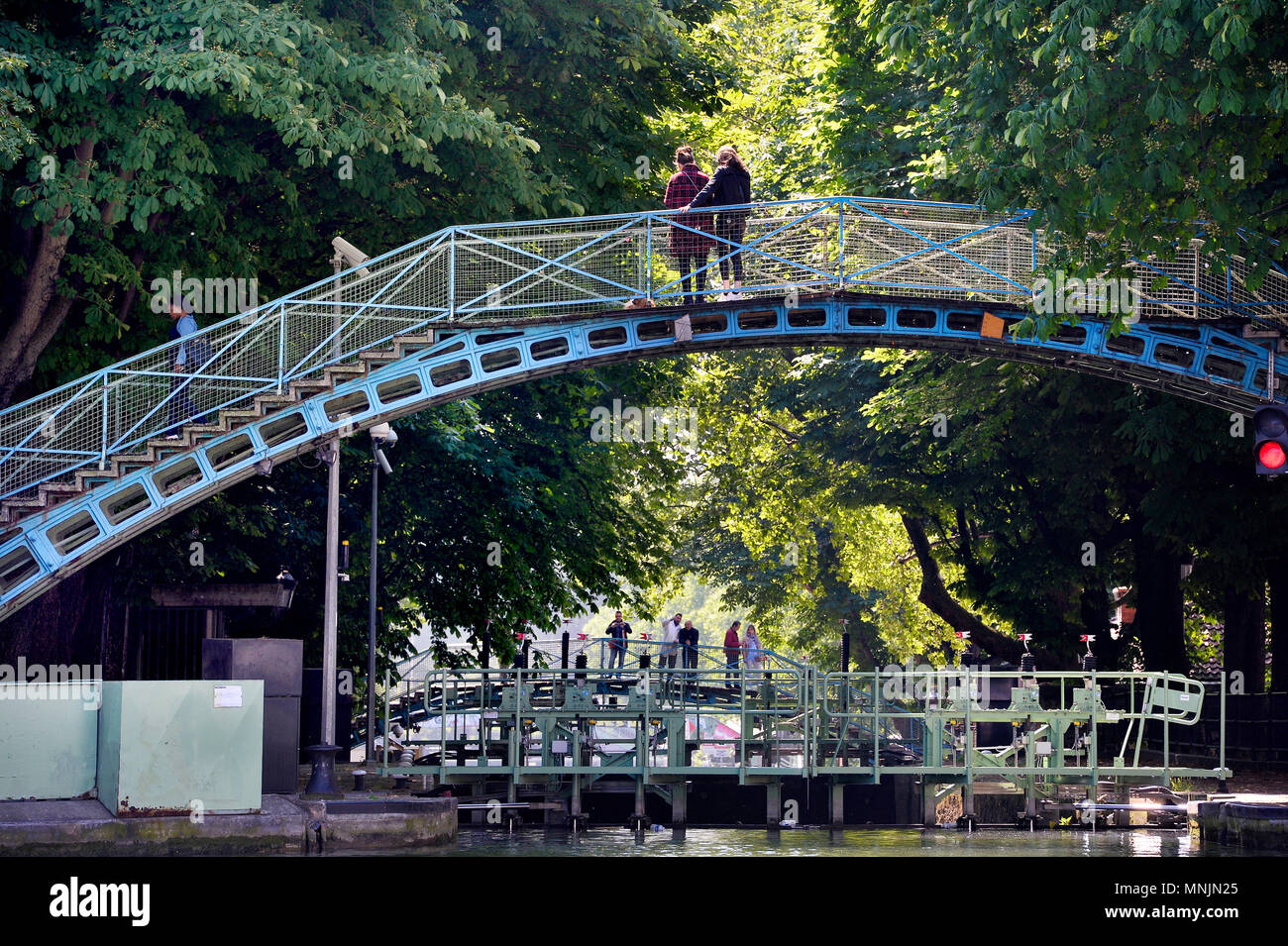The Canal SaintMartin Paris France Stock Photo Alamy