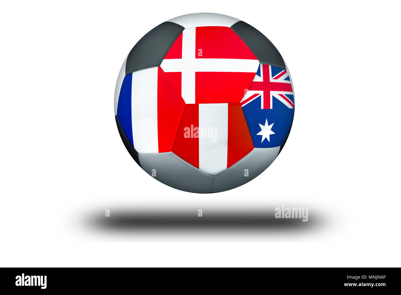 Football Group C Australia Peru Denmark France Stock Photo Alamy