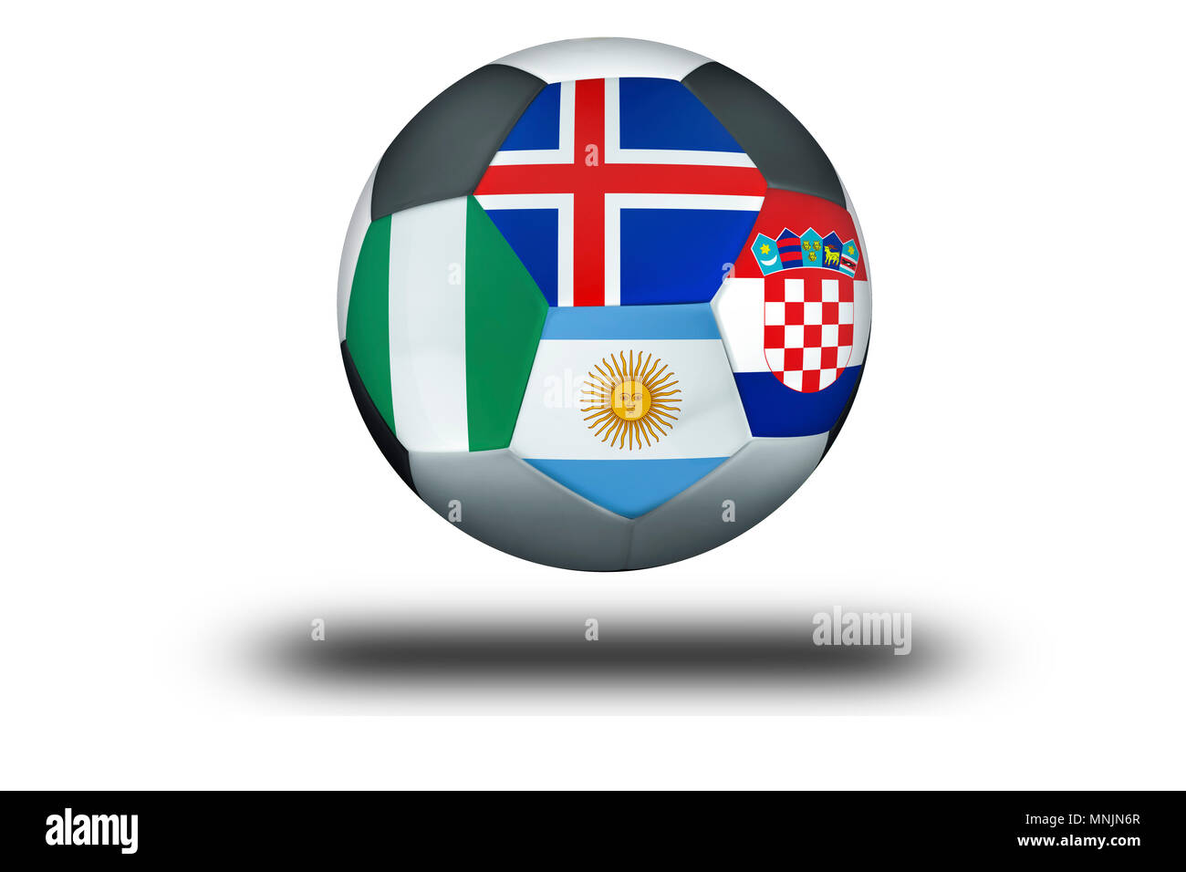 Football Group D Croatia Argentina Nigeria Iceland Stock Photo Alamy