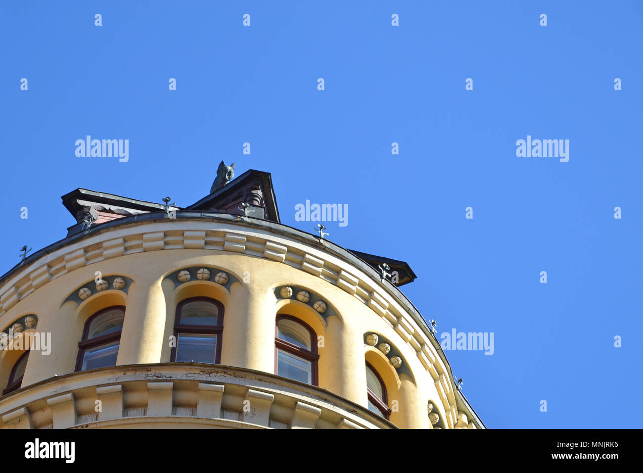 Cat house in Riga Stock Photo Alamy