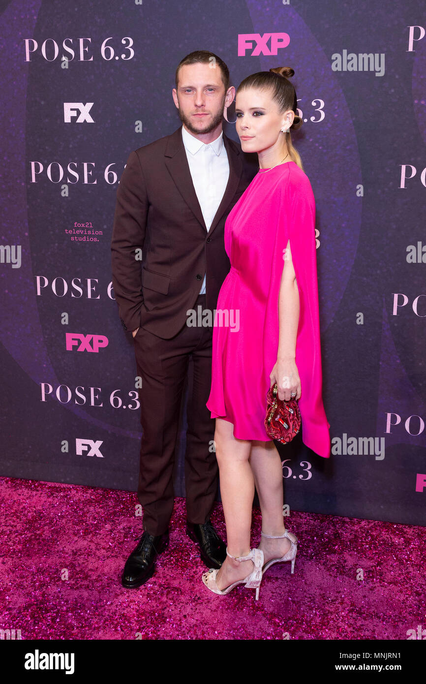Jamie Bell and Kate Mara wearing dress by Valentino attend FX Pose premiere  at Hammerstein Ballroom (Photo by Lev Radin / Pacific Press Stock Photo -  Alamy