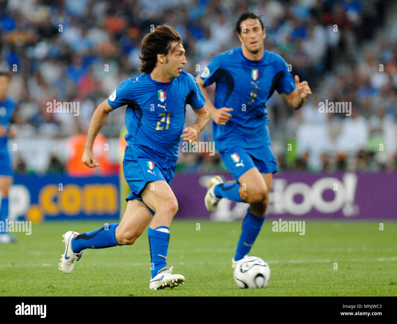 Maillot Italie Domicile 2006 – Luca Toni #9 – Version Match Préparé – PUMA XL