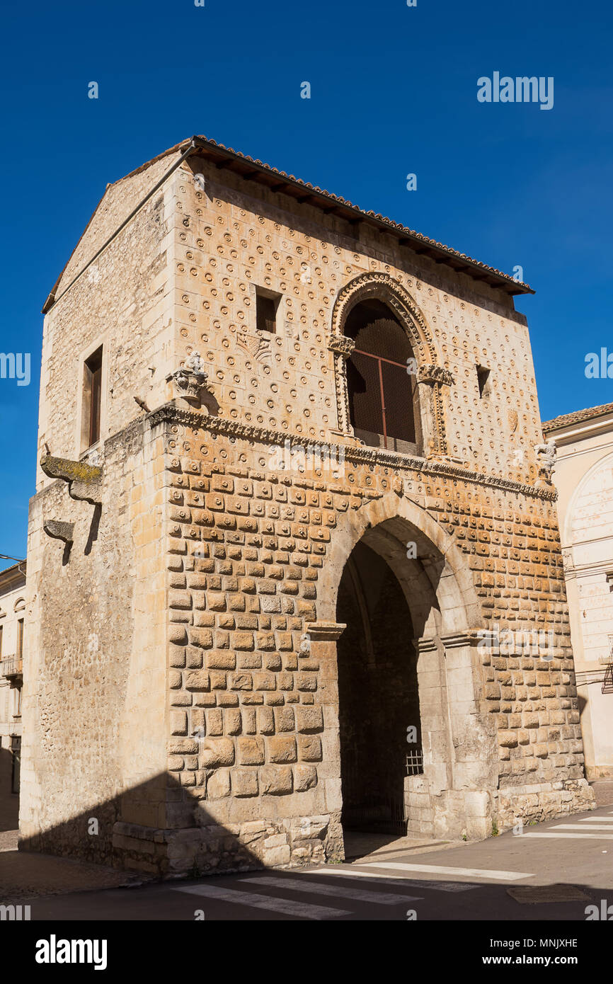 Porta Napoli, entrance to the city of Sulmona (Italy) Stock Photo