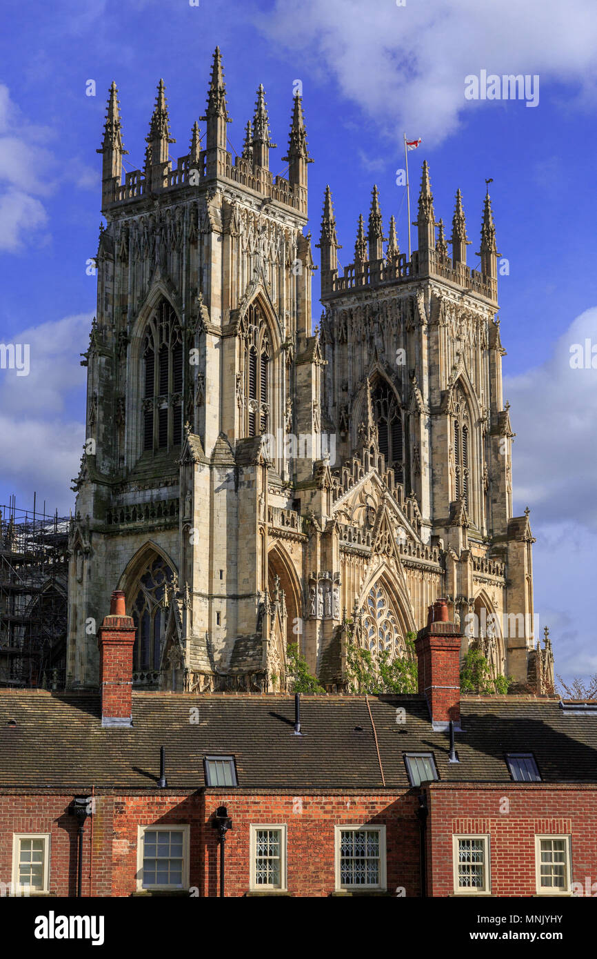 England, Yorkshire, York. The English Gothic style Cathedral and ...