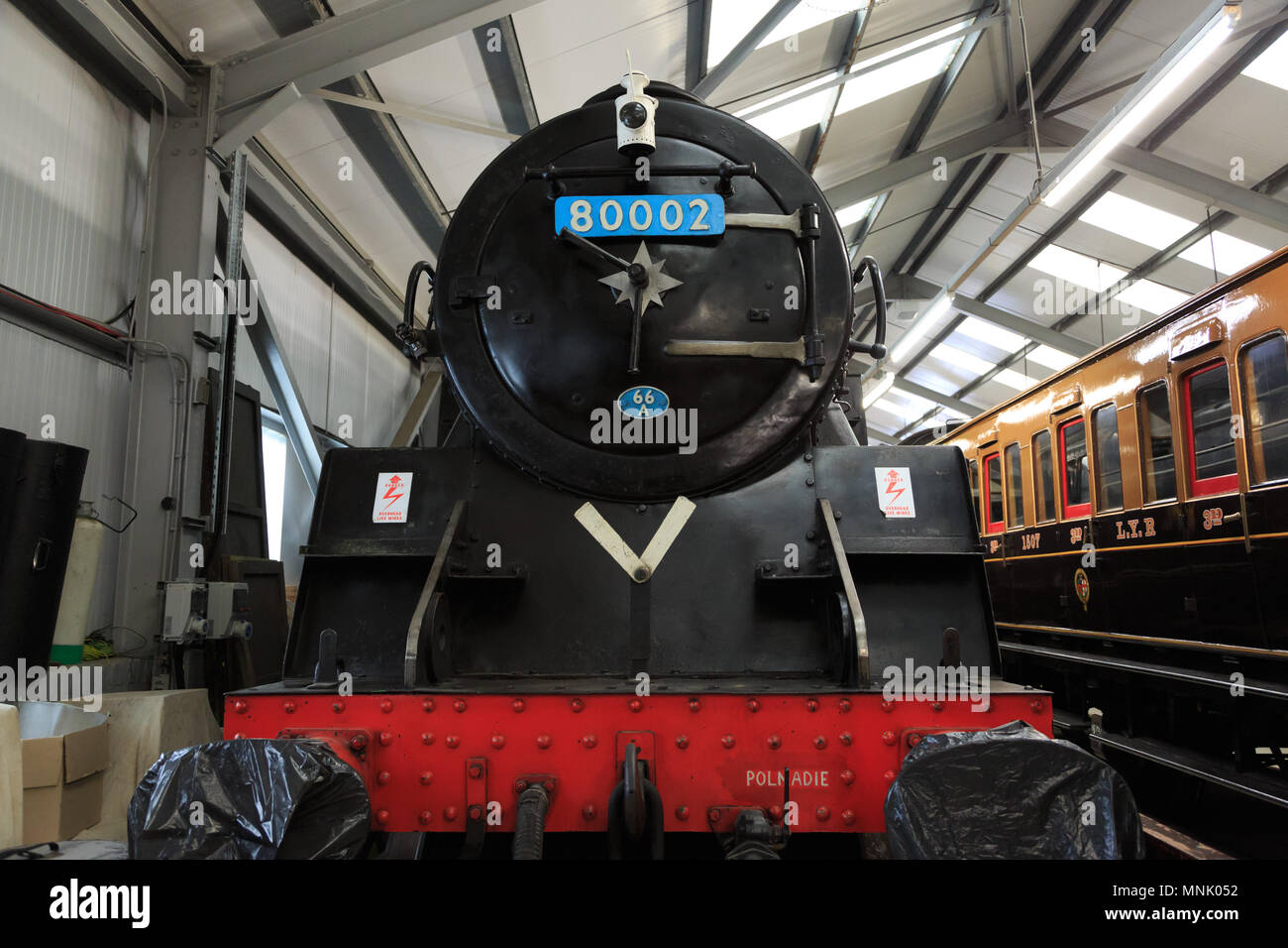 England, West Yorkshire. Keighley and Worth Valley Railway, steam ...