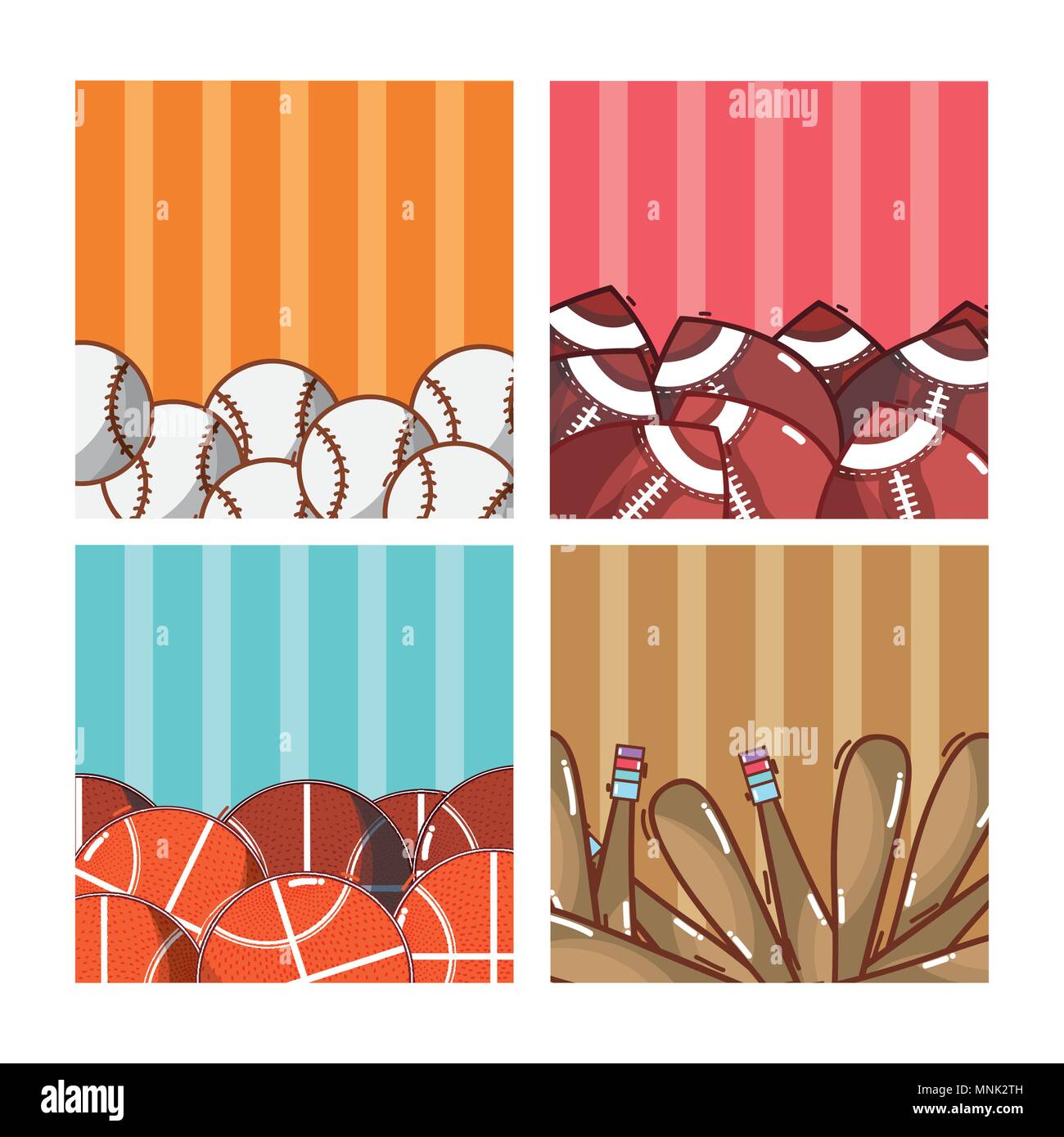 Set of sports equipment Stock Vector Image & Art - Alamy