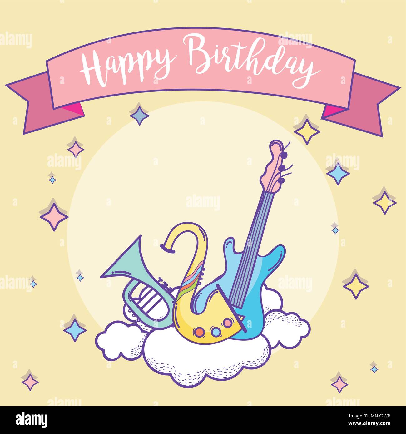 Happy birthday card Stock Vector