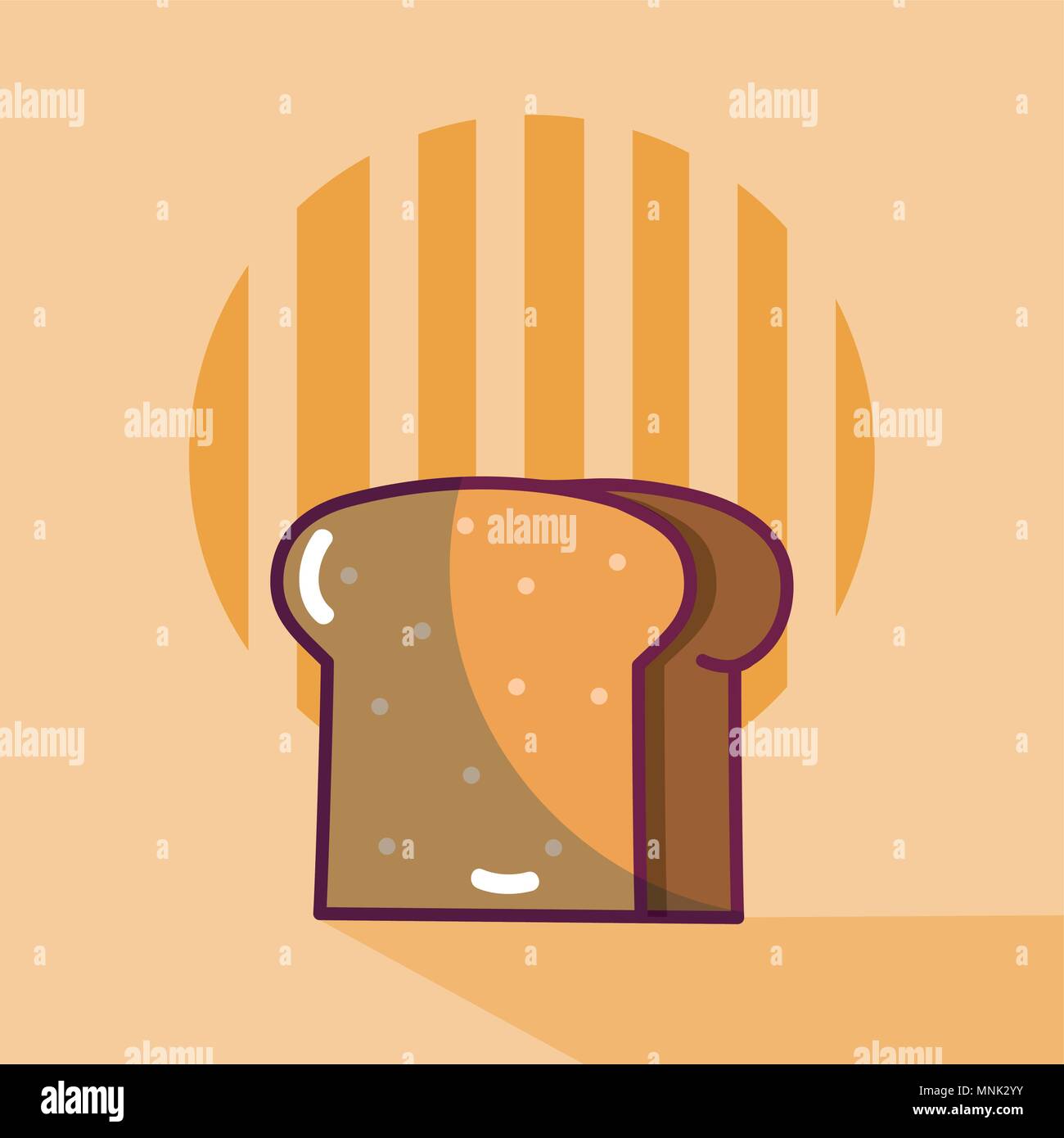 Bread sliced food cartoon Stock Vector Image & Art - Alamy