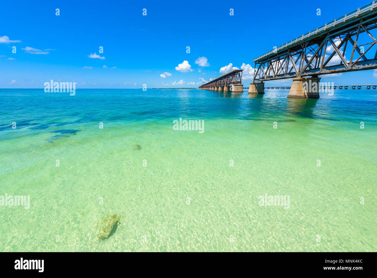 Bahia Honda State Park - Calusa Beach, Florida Keys - tropical coast with paradise beaches - USA Stock Photo