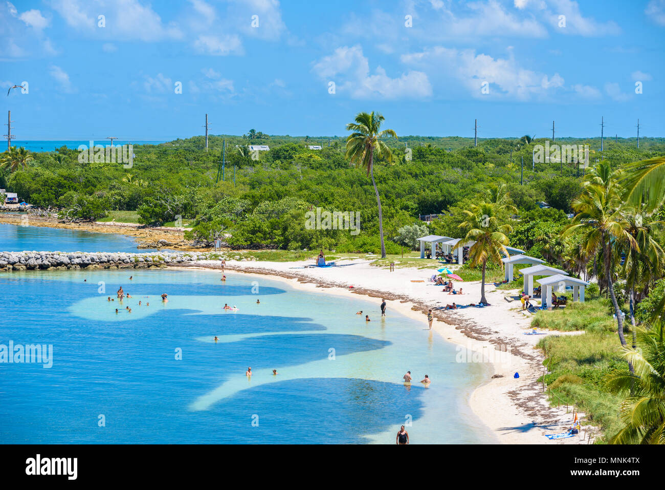 Bahia Honda State Park - Calusa Beach, Florida Keys - tropical coast with paradise beaches - USA Stock Photo