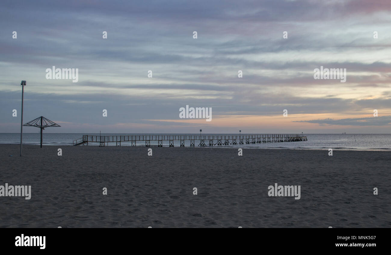 Empty beach sunrise in hi-res stock photography and images - Alamy