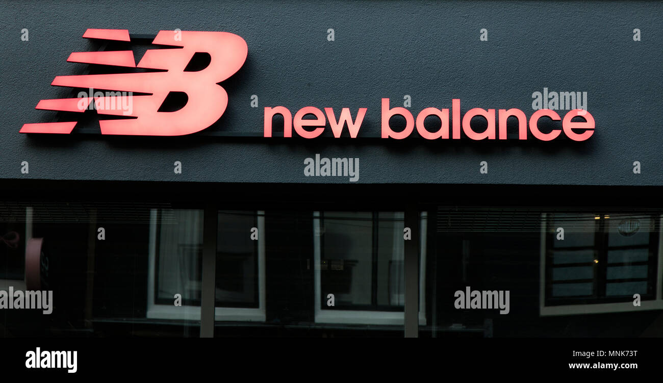 Amsterdam, Netherlands-march 5, 2017: Letters new balance on a store in  Amsterdam Stock Photo - Alamy