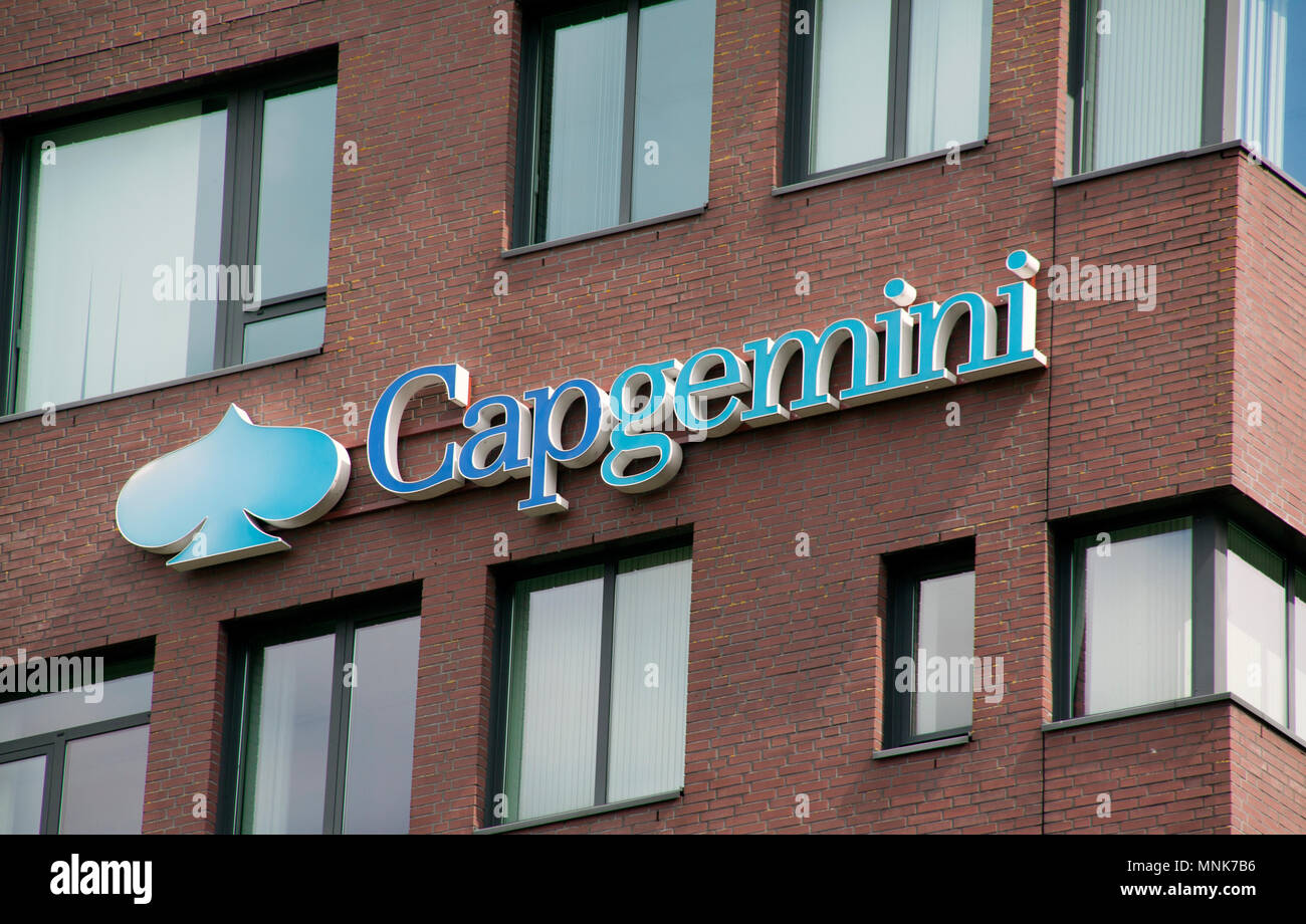 Amsterdam, Netherlands-august 14, 2016: Capgemini is a French consulting firm, which has been working in the ICT and consultancy. Stock Photo