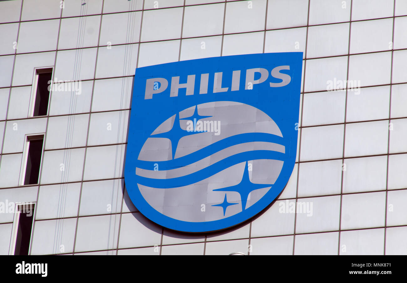 Amsterdam, Netherlands-march 13, 2016: Royal Philips is a Dutch electronics company. Stock Photo