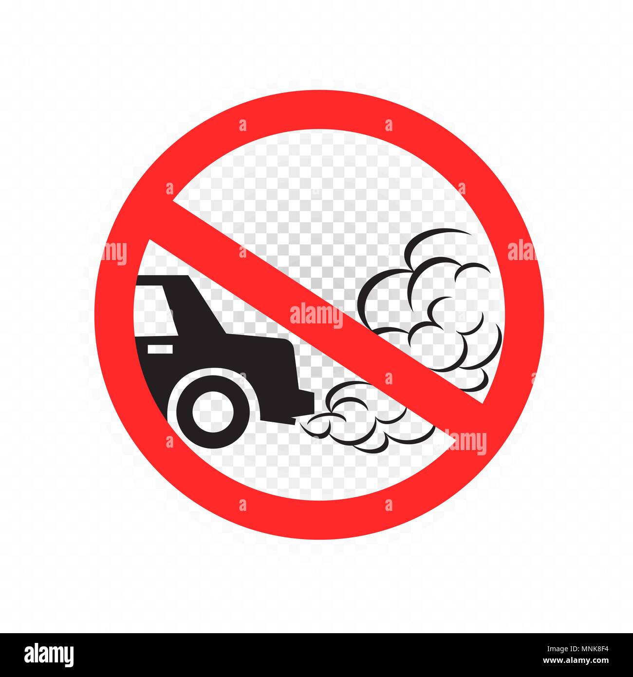 no idling engine off sign icon Stock Vector