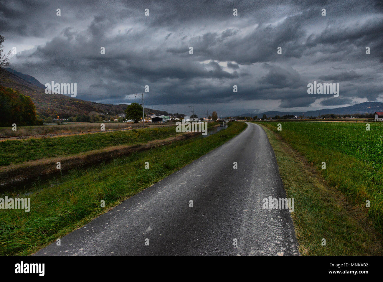 Line Of Dark Storm Clouds