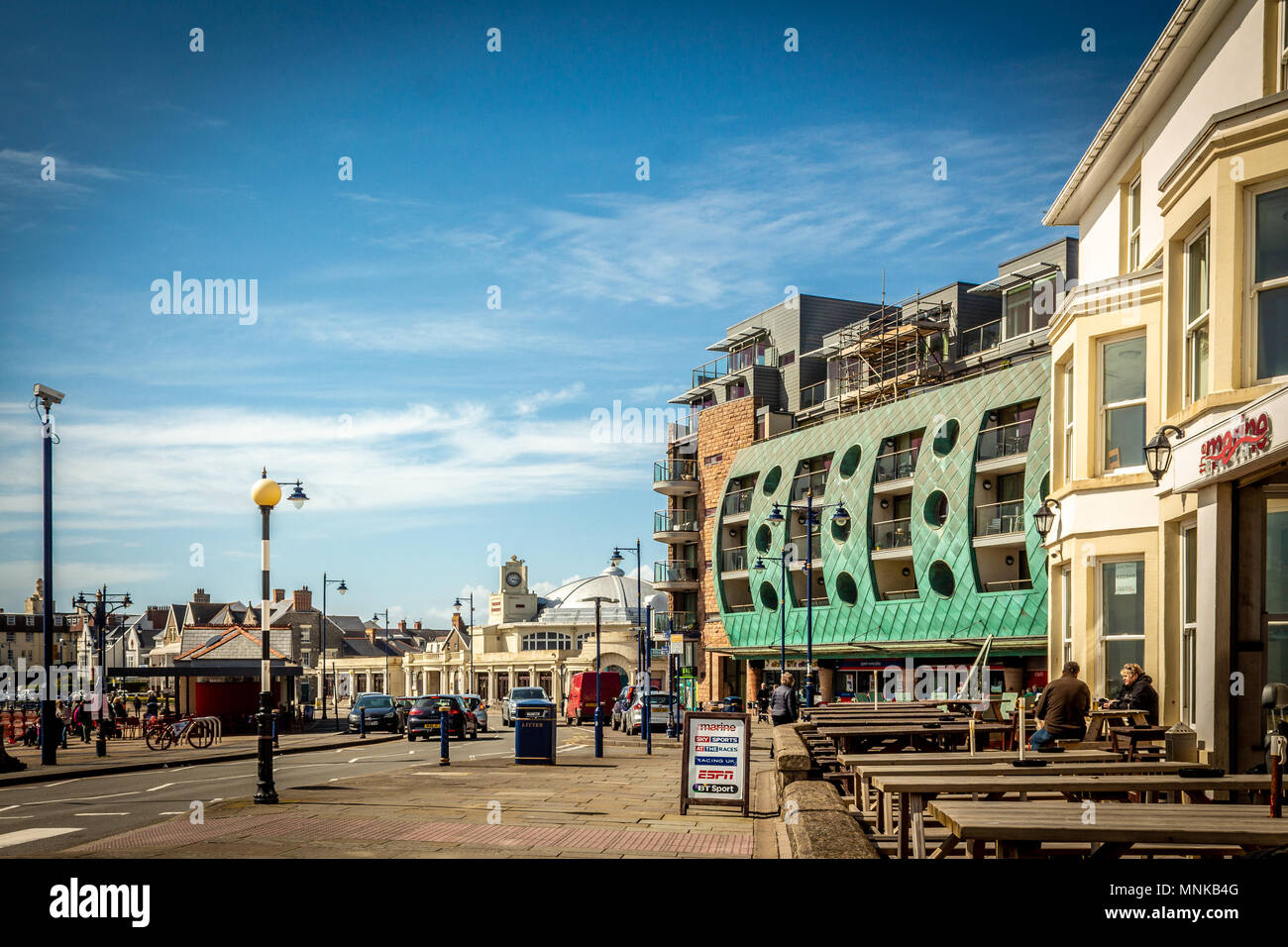 Porthcawl Town,  south wales, Stock Photo