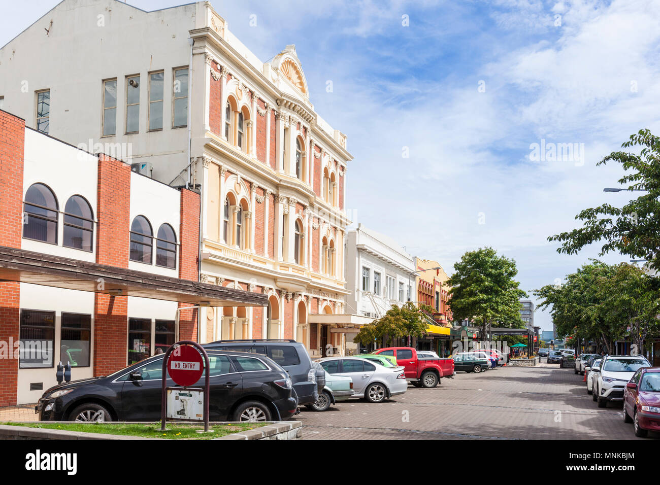 new zealand invercargill New Zealand South Island Esk street shopping street city centre town centre invercargill south island nz Stock Photo