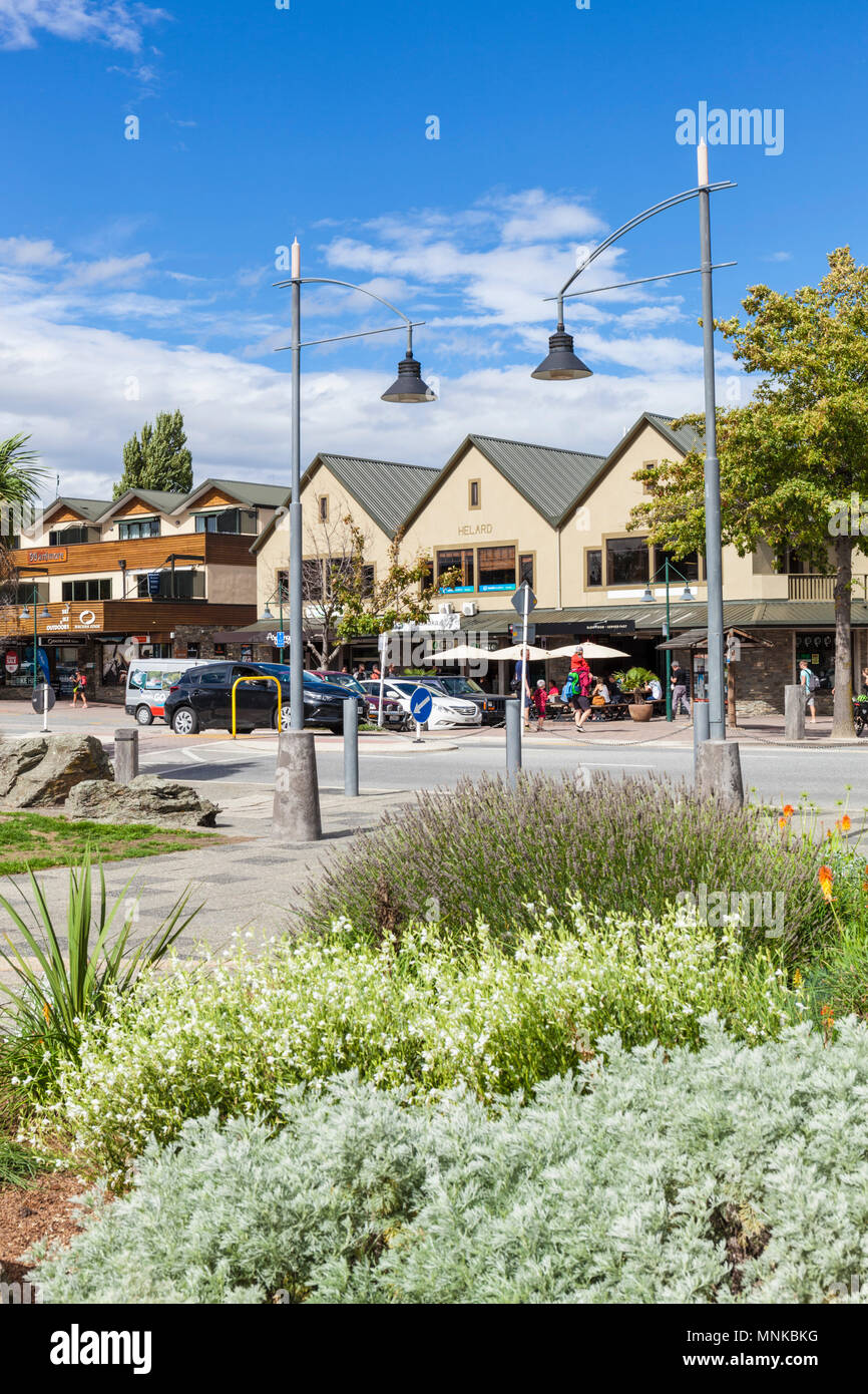 wanaka lake wanaka township ardmore street central wanaka New Zealand South Island Stock Photo