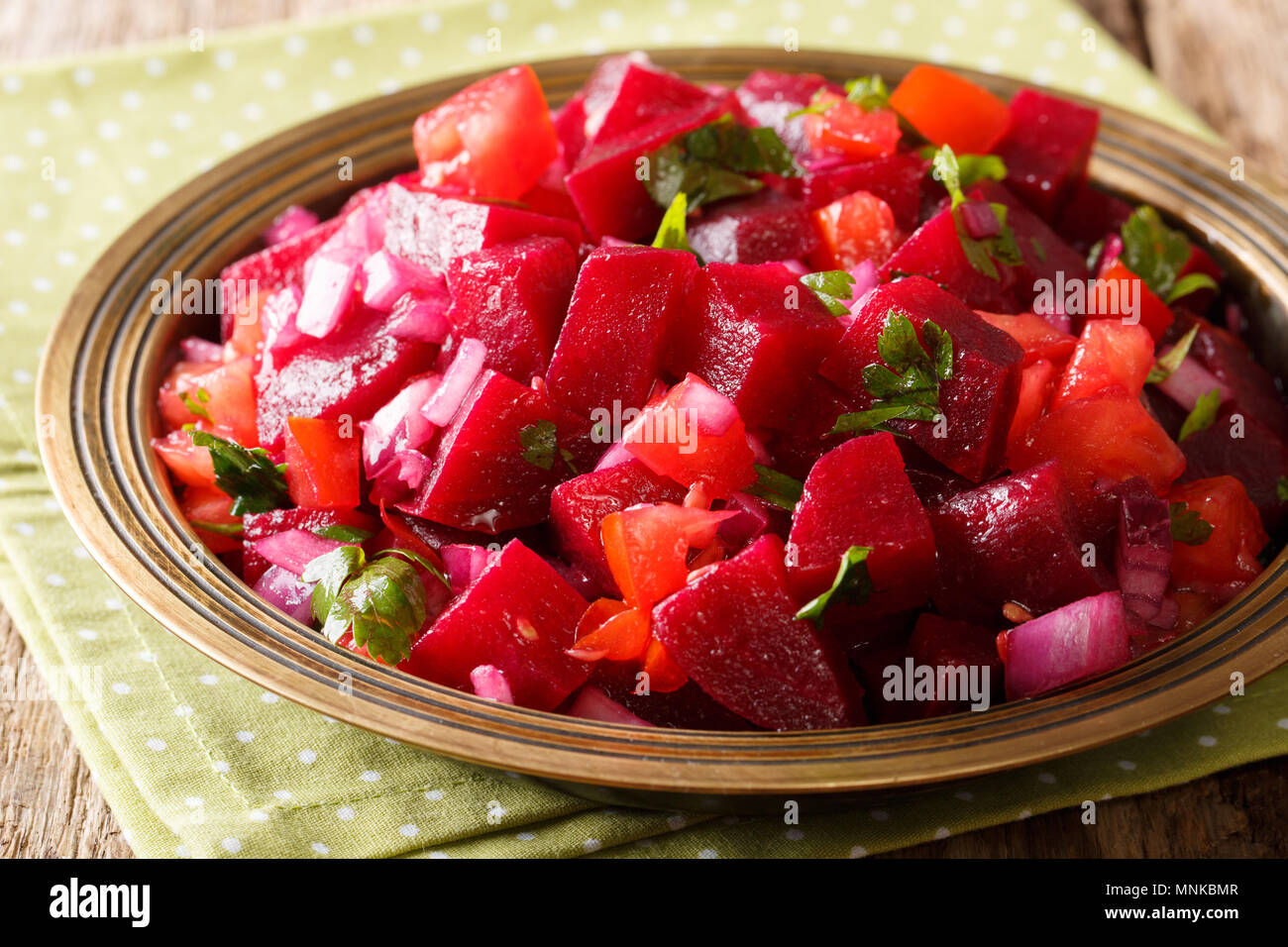 Tell me a salad of boiled beets without mayonnaise Tell me a salad of boiled beets without mayonnaise