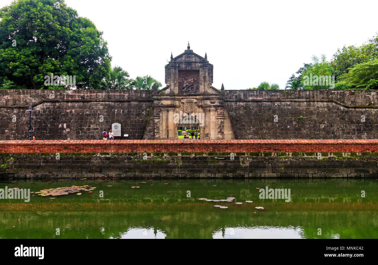 Fort Santiago, Manila, Philippines, 19 August 2017 - Fort Santiago in Manila, Philippines Stock Photo