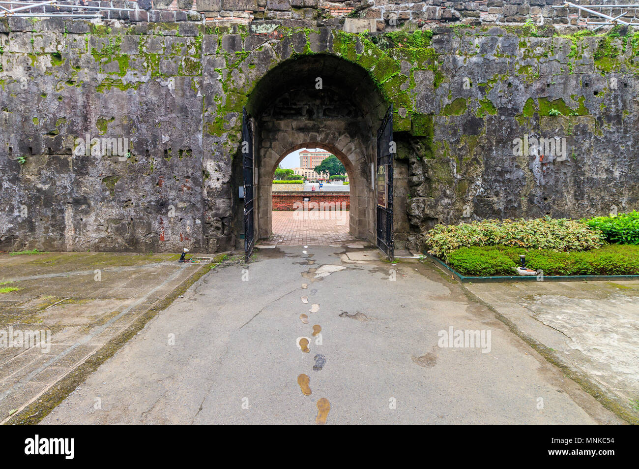 Fort Santiago, Manila, Philippines, 19 August 2017 - Entrance/ Exit Door at Fort Santiago in Manila, Philippines Stock Photo
