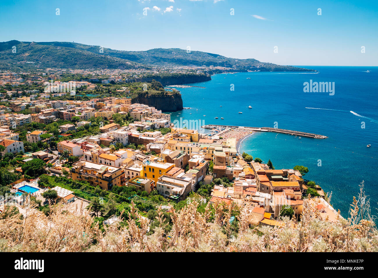 Sorrento coast town in Italy Stock Photo Alamy