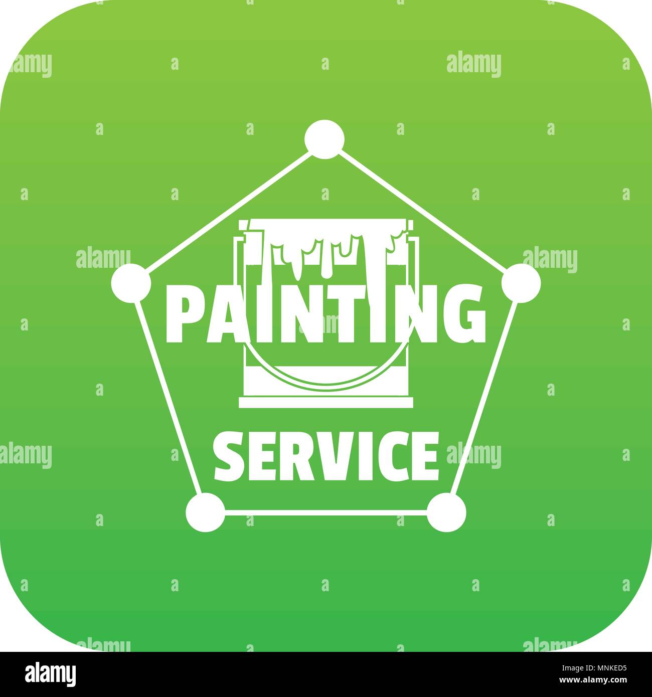 Painting service icon green vector Stock Vector Image & Art - Alamy