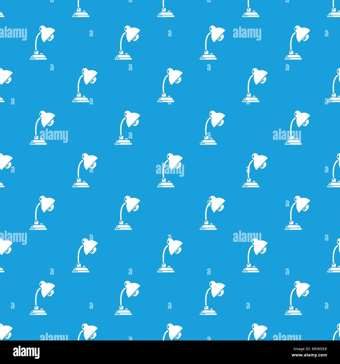 Reading lamp pattern vector seamless blue Stock Vector
