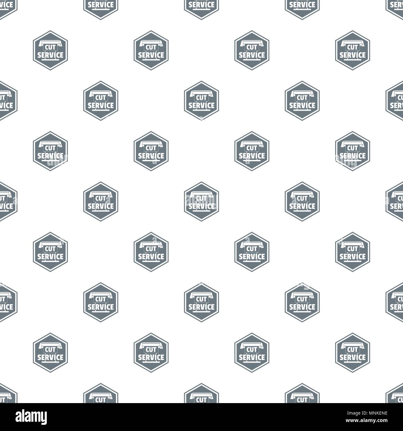 Cut service pattern vector seamless Stock Vector