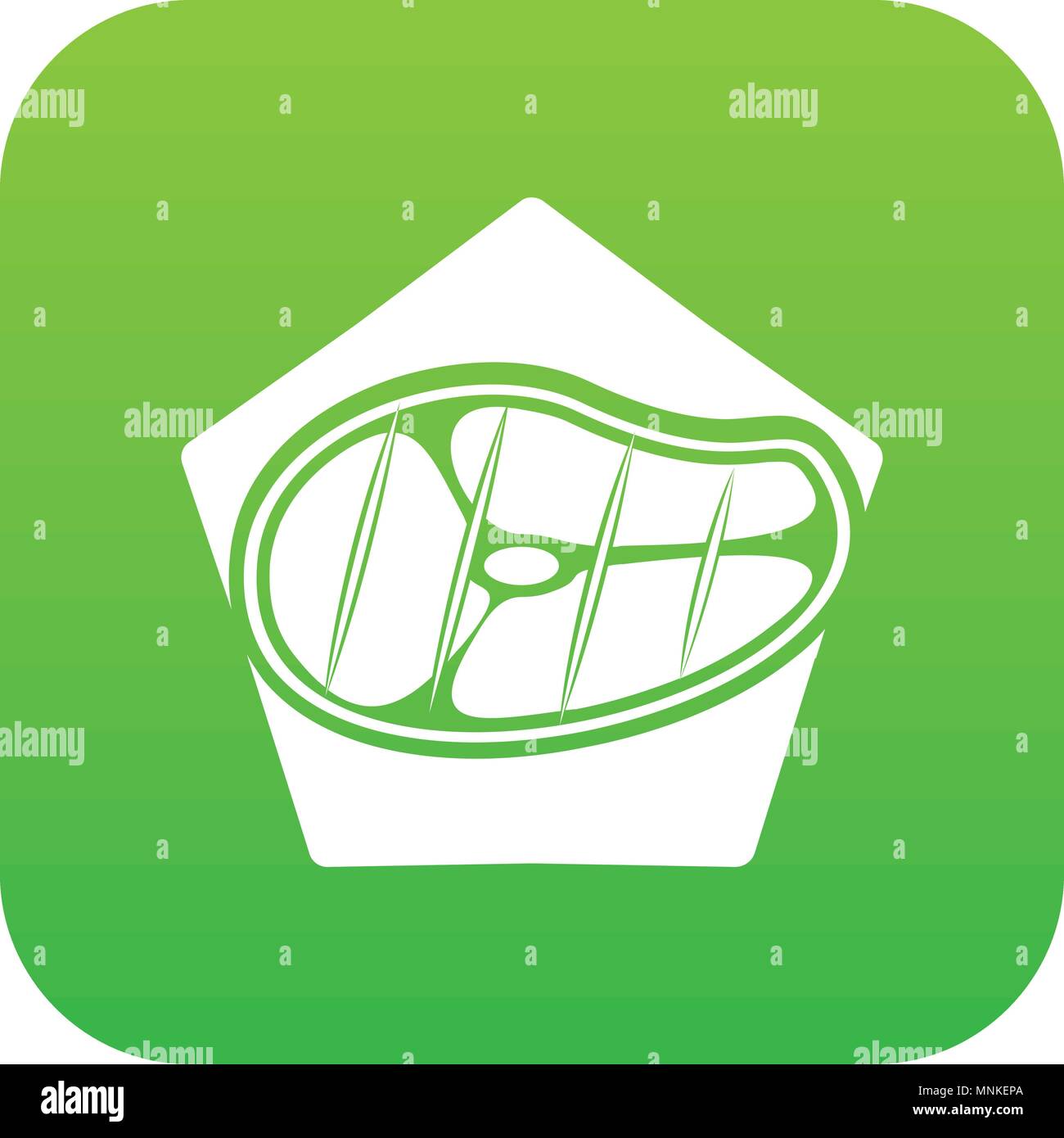 Meat icon green vector Stock Vector Image & Art - Alamy