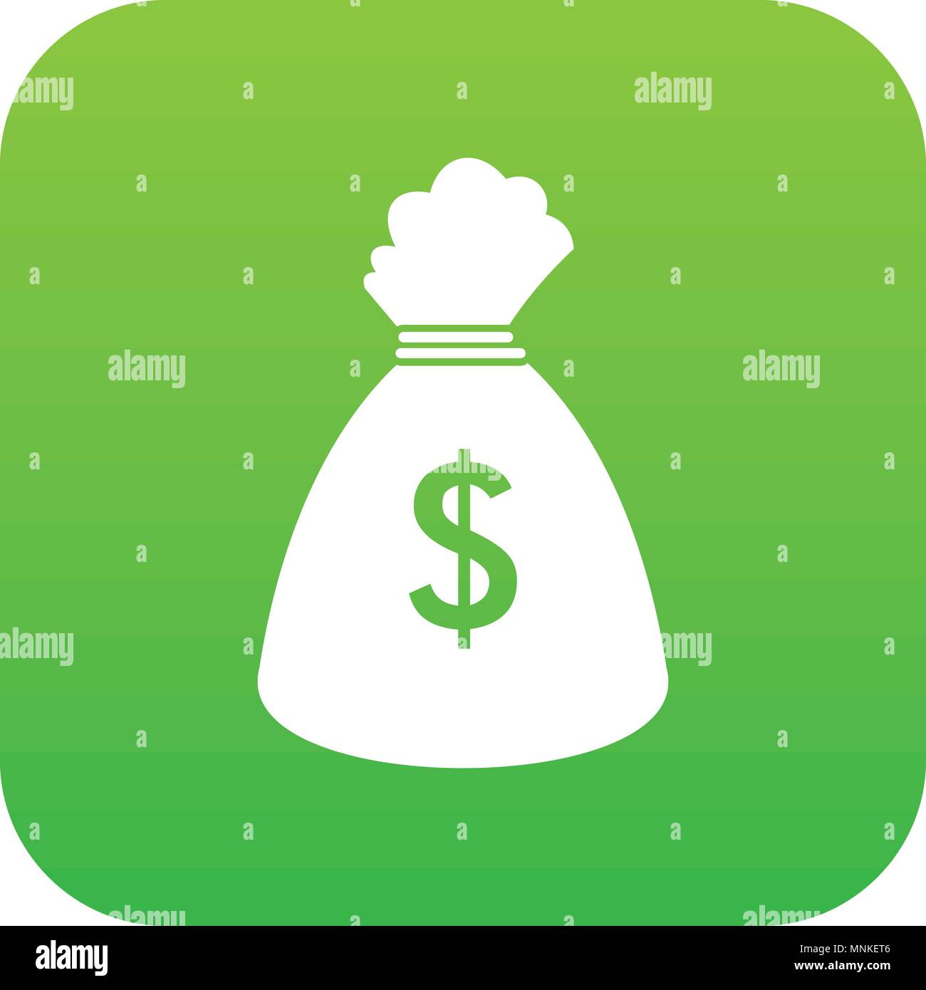 Money bag icon digital green Stock Vector Image & Art - Alamy