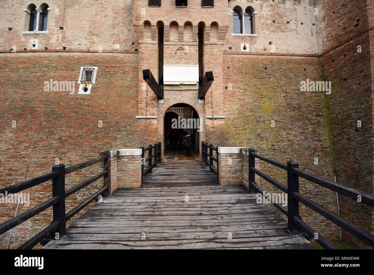 Italian Castle Entrance and Facade Stock Photo Alamy