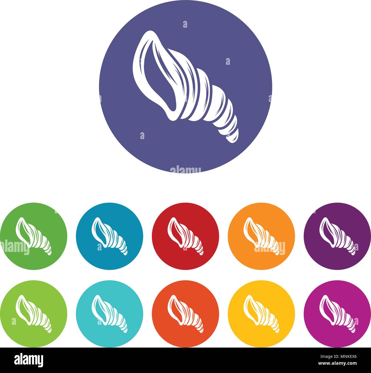 Spiral shell icon, simple style Stock Vector Image & Art - Alamy