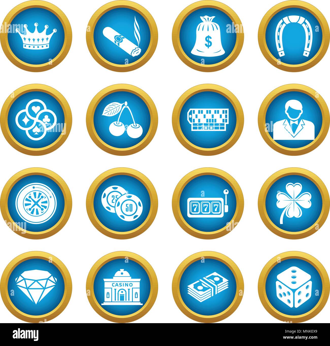 Casino icons set, simple style Stock Vector Image & Art - Alamy