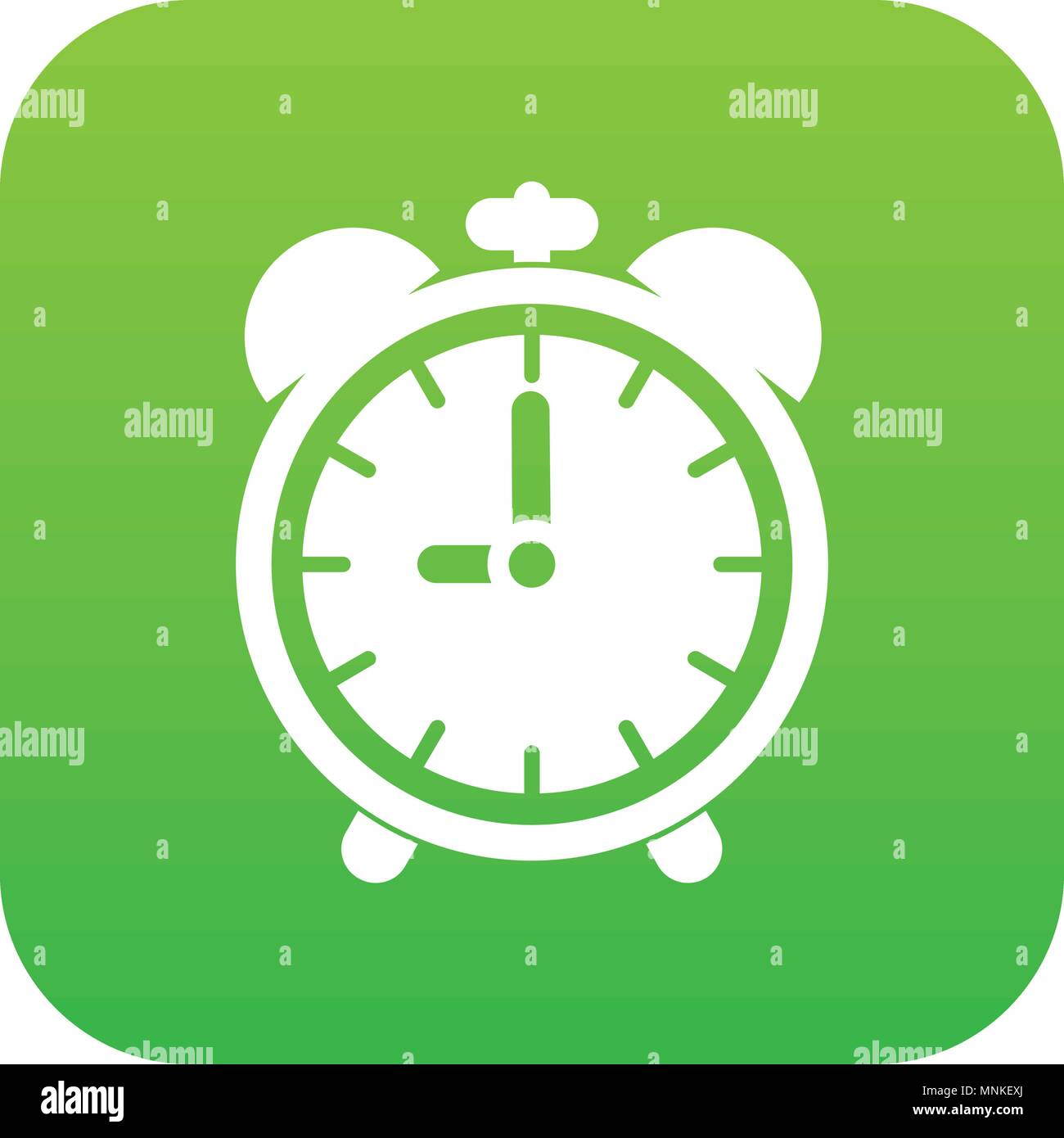 Alarm clock icon digital green Stock Vector Image & Art - Alamy