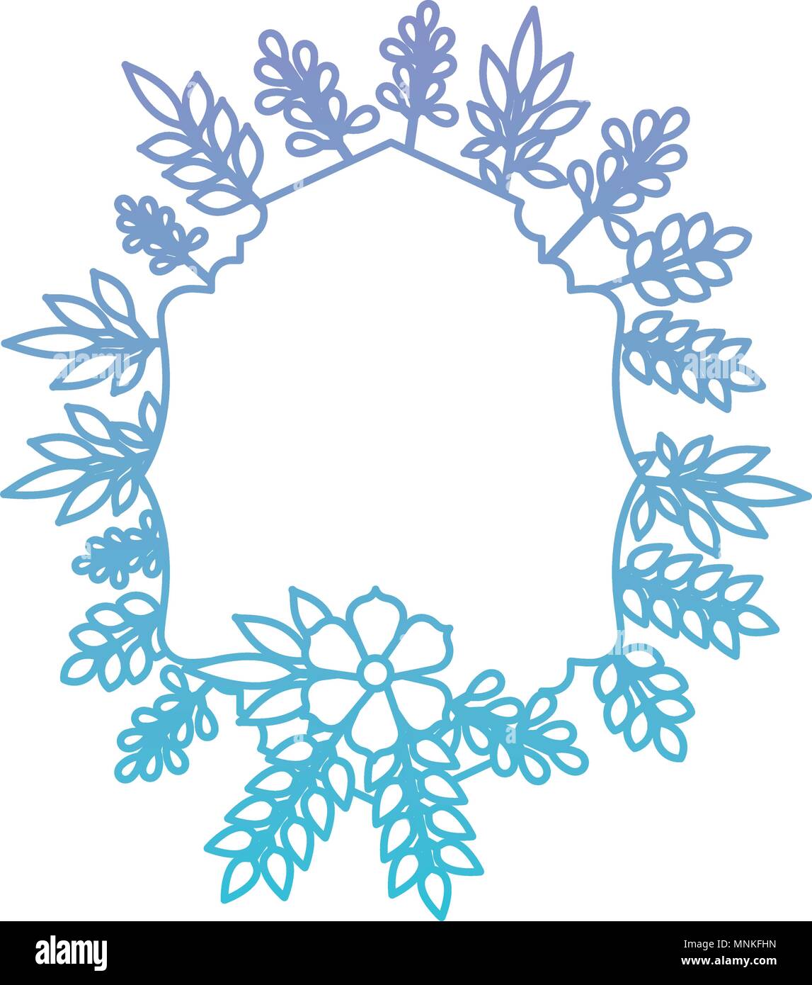 elegant frame with floral decoration Stock Vector Image & Art - Alamy