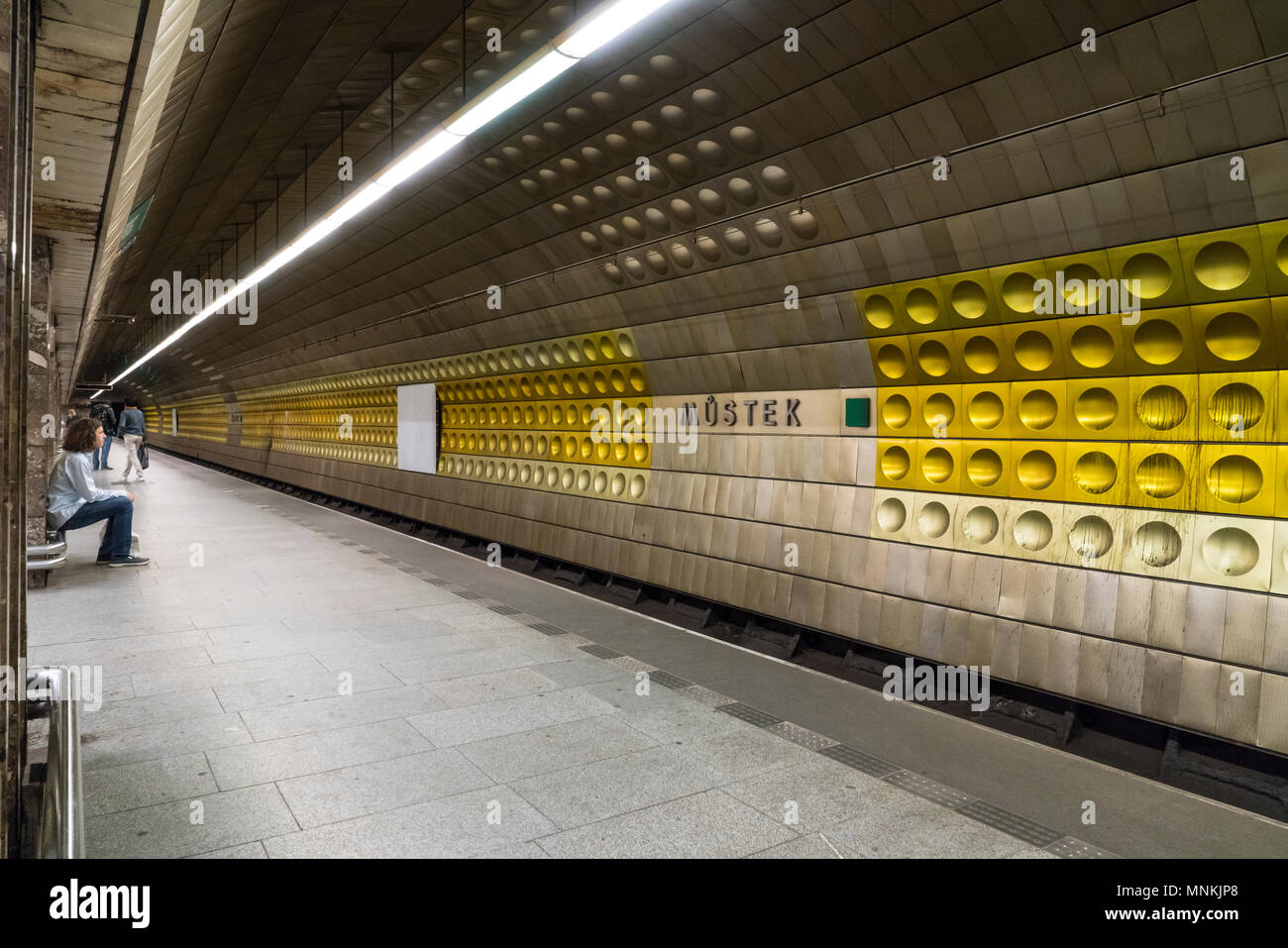 The Mustek metro station in Prague Stock Photo - Alamy